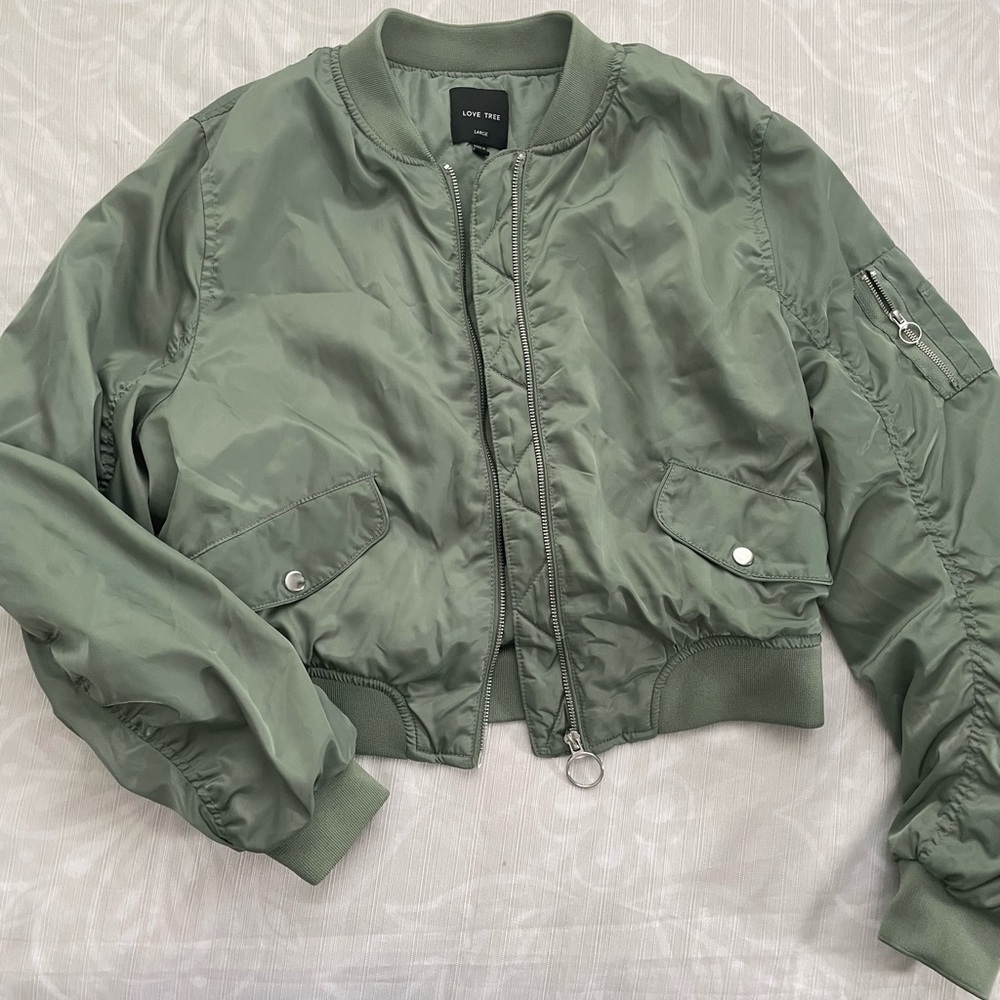 Olive  Bomber Jacket Women’s